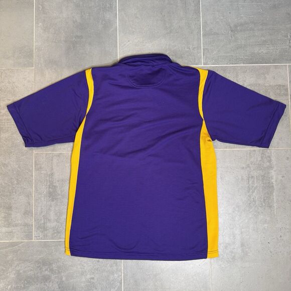 Nike Purple Gold Fit Dry Polo Shirt Men’s Small Short Sleeve Performance - Picture 7 of 7